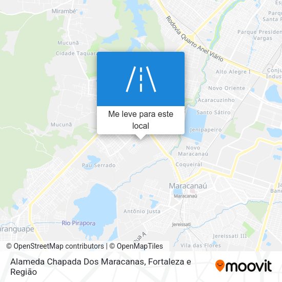 Alameda Chapada Dos Maracanas mapa