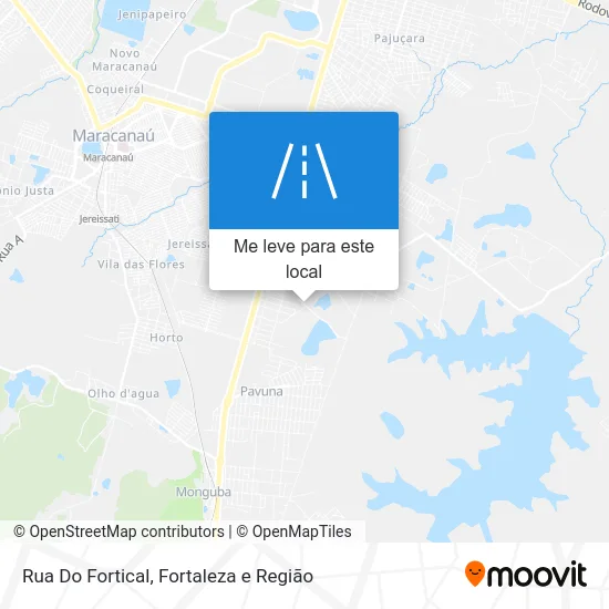 Rua Do Fortical mapa