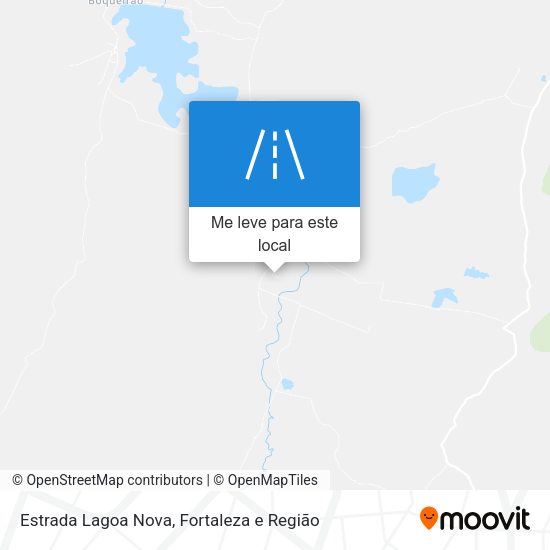 Estrada Lagoa Nova mapa
