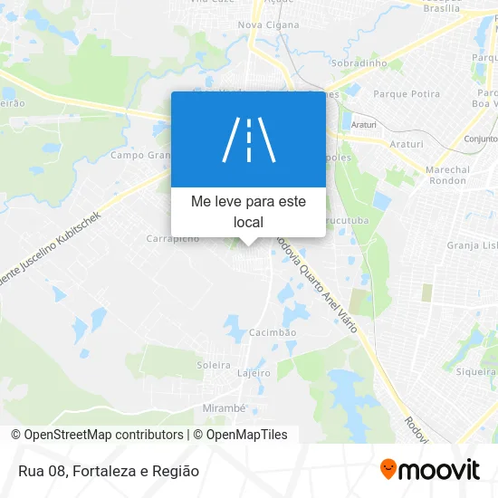 Rua 08 mapa