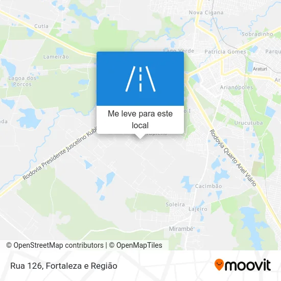 Rua 126 mapa