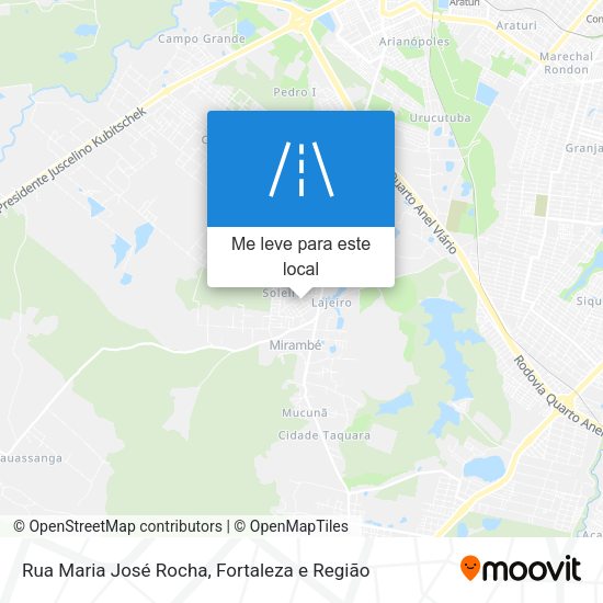 Rua Maria José Rocha mapa