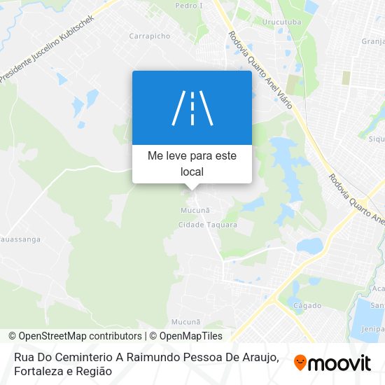 Rua Do Ceminterio A Raimundo Pessoa De Araujo mapa