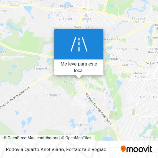 Rodovia Quarto Anel Viário mapa