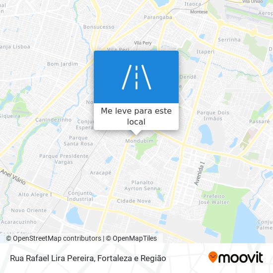 Rua Rafael Lira Pereira mapa