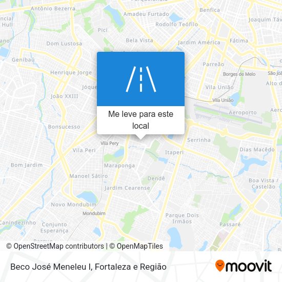 Beco José Meneleu I mapa