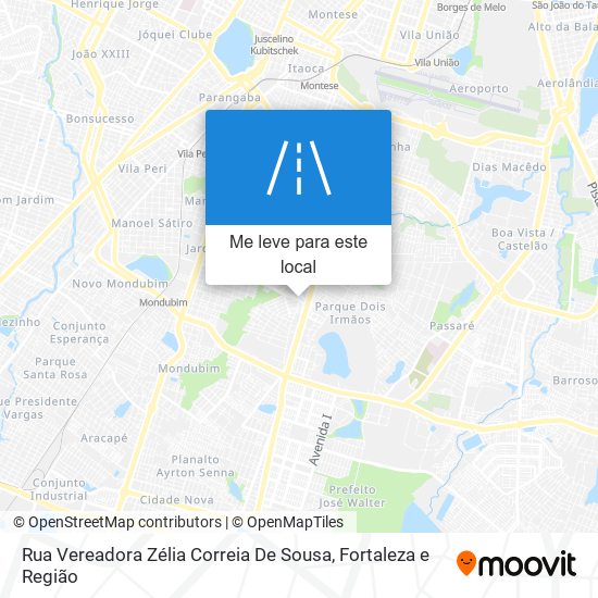 Rua Vereadora Zélia Correia De Sousa mapa