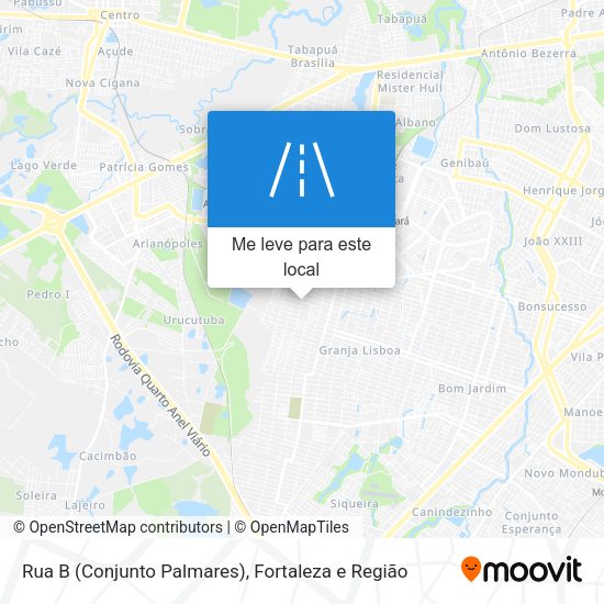 Rua B (Conjunto Palmares) mapa