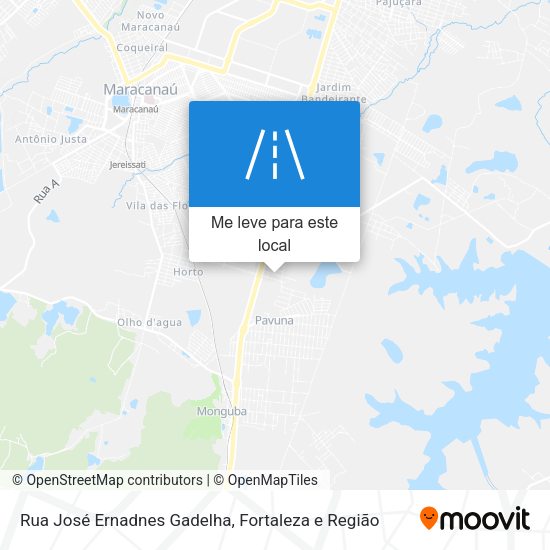 Rua José Ernadnes Gadelha mapa