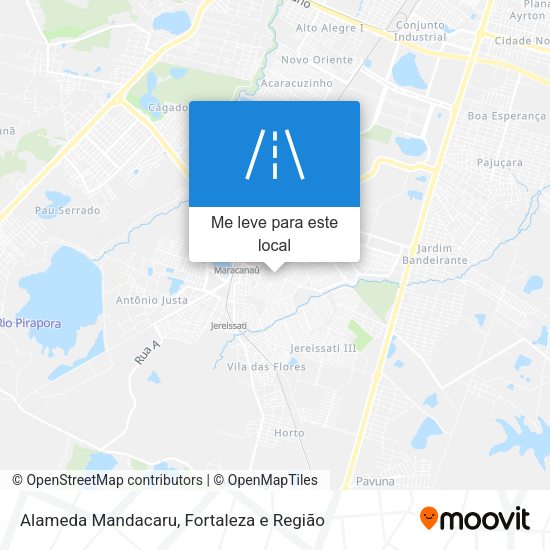 Alameda Mandacaru mapa