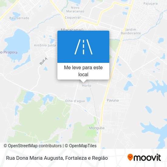 Rua Dona Maria Augusta mapa
