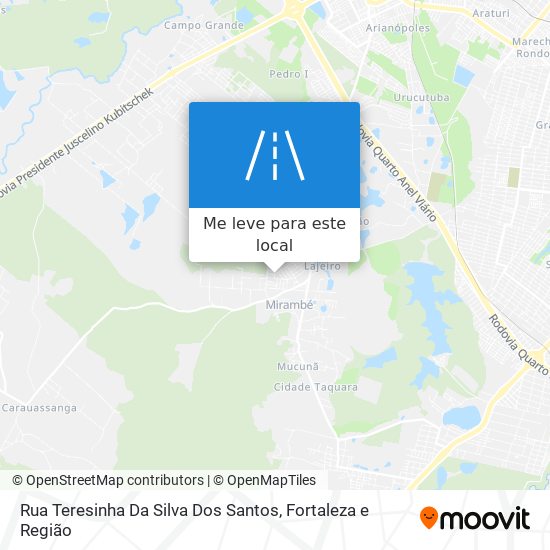 Rua Teresinha Da Silva Dos Santos mapa