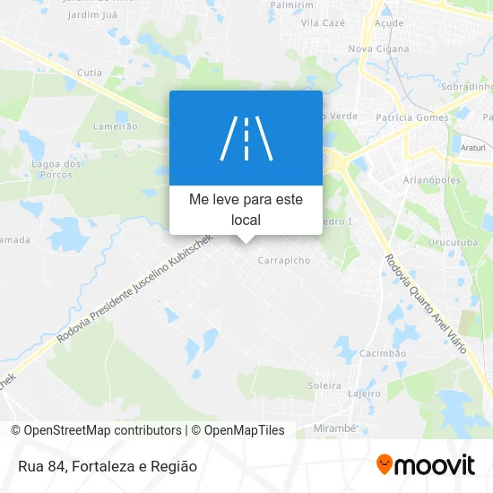 Rua 84 mapa