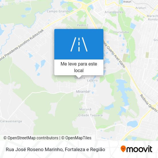 Rua José Roseno Marinho mapa