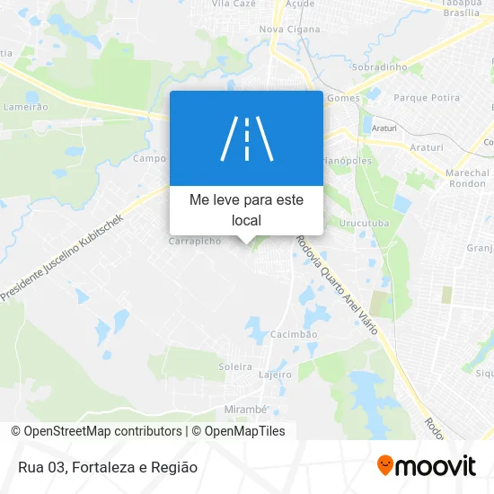 Rua 03 mapa