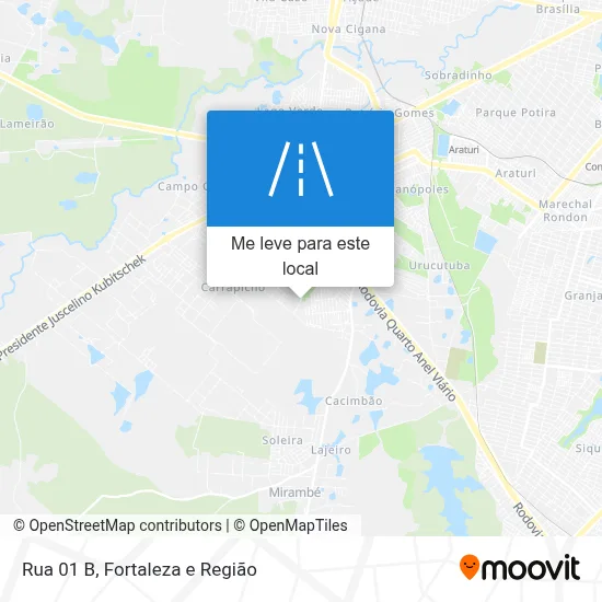 Rua 01 B mapa