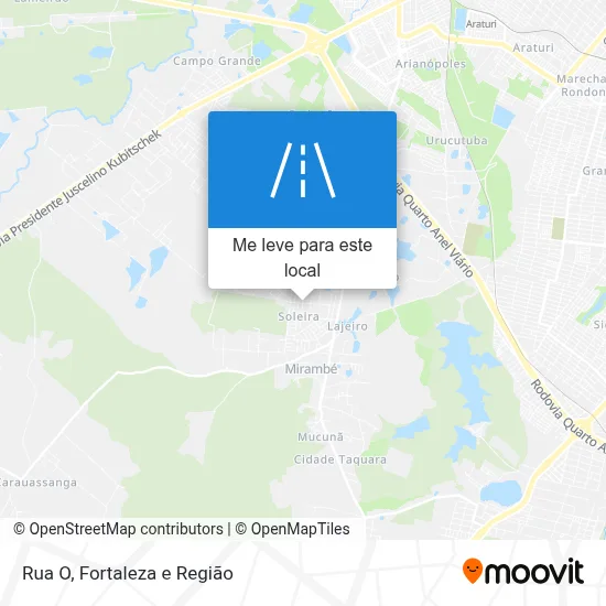 Rua O mapa