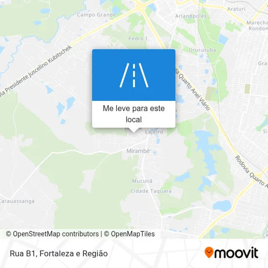Rua B1 mapa