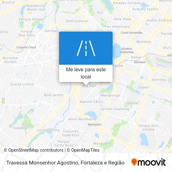 Travessa Monsenhor Agostino mapa