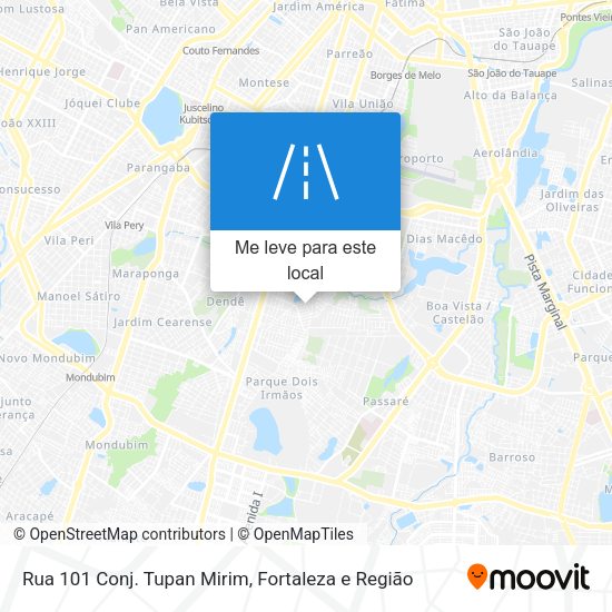 Rua 101 Conj. Tupan Mirim mapa