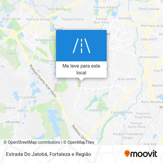Estrada Do Jatobá mapa