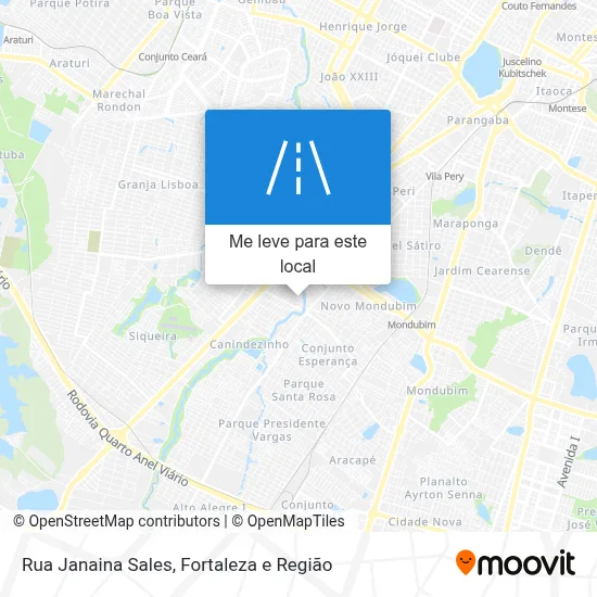 Rua Janaina Sales mapa