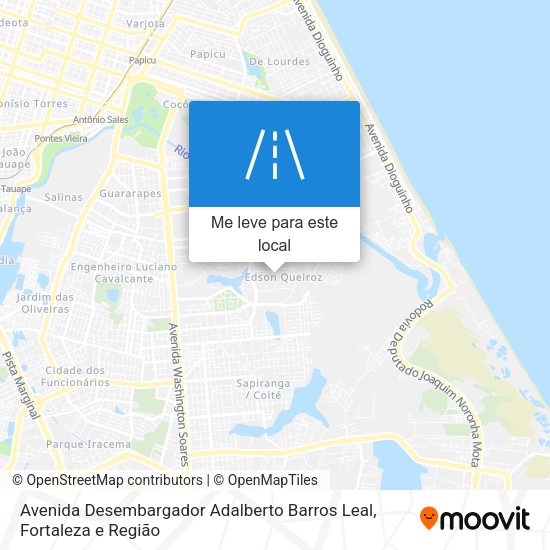 Avenida Desembargador Adalberto Barros Leal mapa