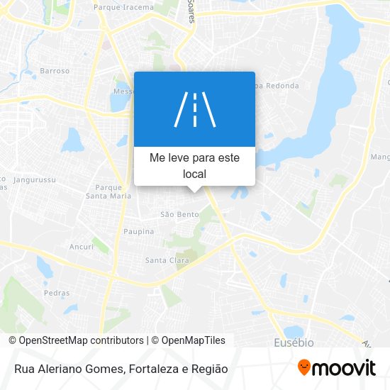 Rua Aleriano Gomes mapa