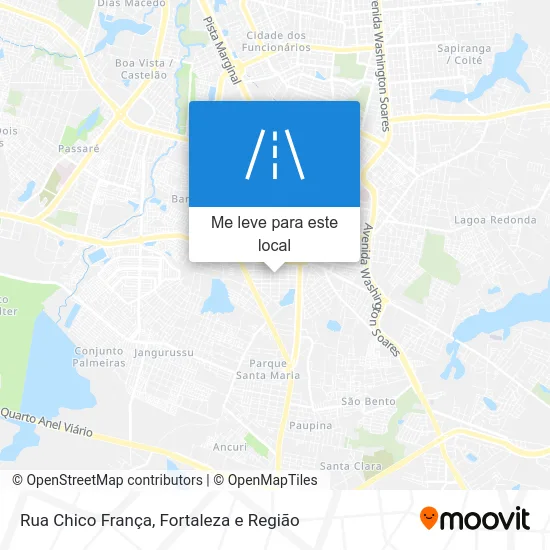 Rua Chico França mapa