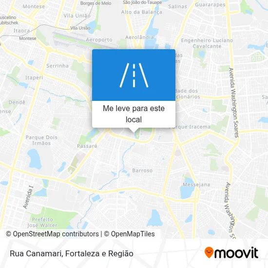 Rua Canamari mapa