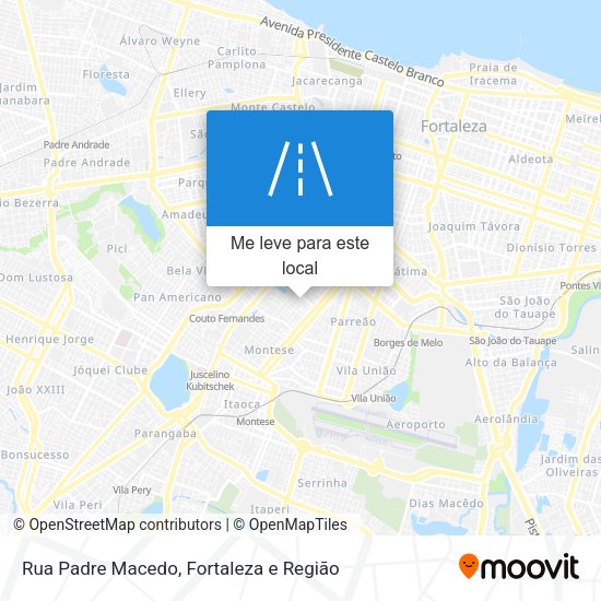 Rua Padre Macedo mapa