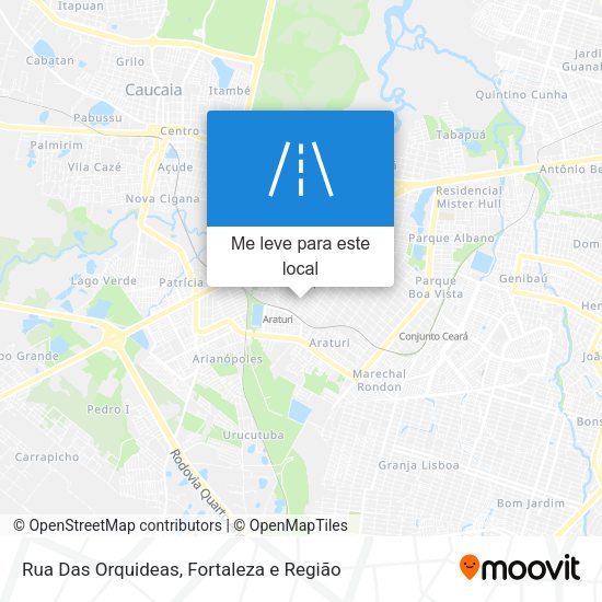 Rua Das Orquideas mapa