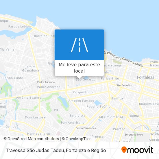 Travessa São Judas Tadeu mapa