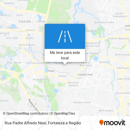 Rua Padre Alfredo Nesi mapa