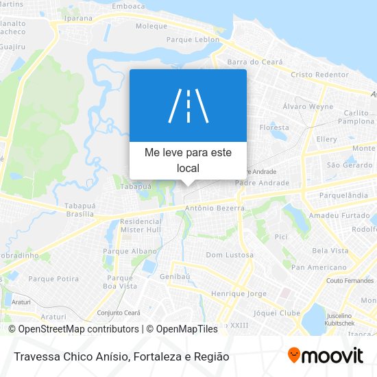 Travessa Chico Anísio mapa