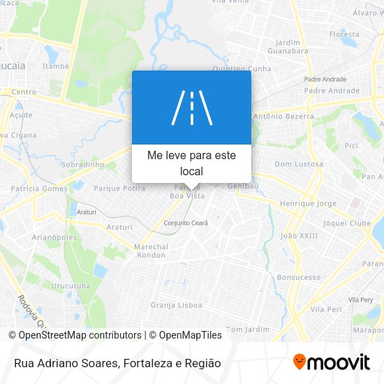 Rua Adriano Soares mapa