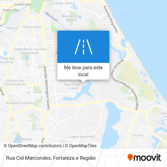 Rua Cid Marcondes mapa