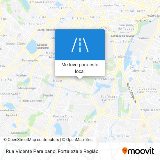 Rua Vicente Paraibano mapa