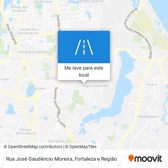 Rua José Gaudêncio Moreira mapa