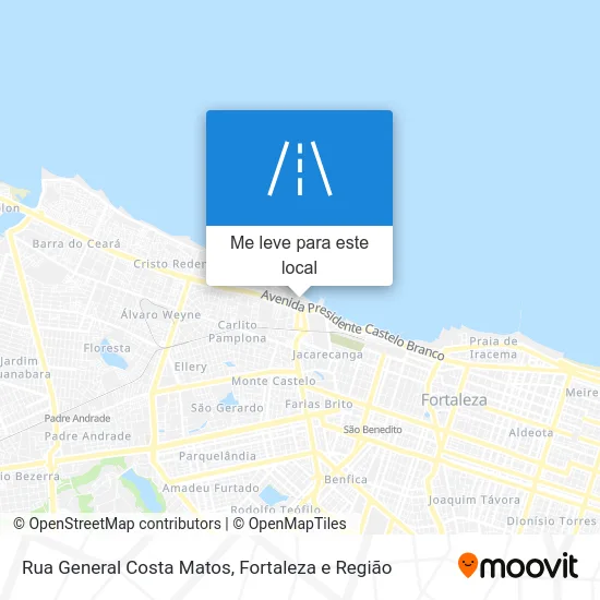 Rua General Costa Matos mapa