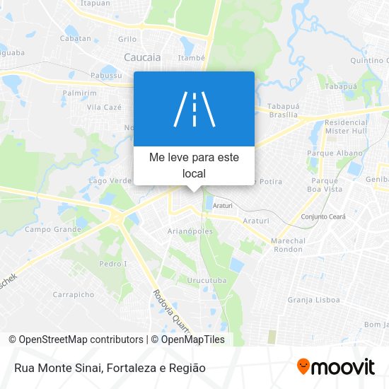 Rua Monte Sinai mapa