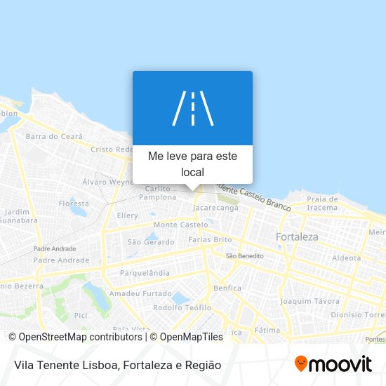 Vila Tenente Lisboa mapa