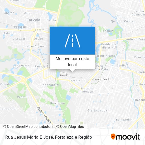 Rua Jesus Maria E José mapa