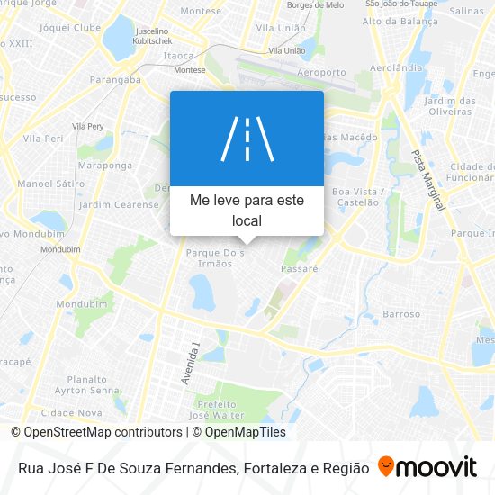 Rua José F De Souza Fernandes mapa