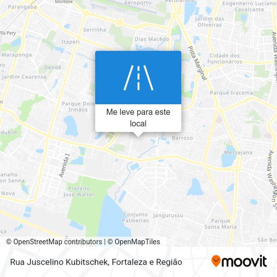 Rua Juscelino Kubitschek mapa