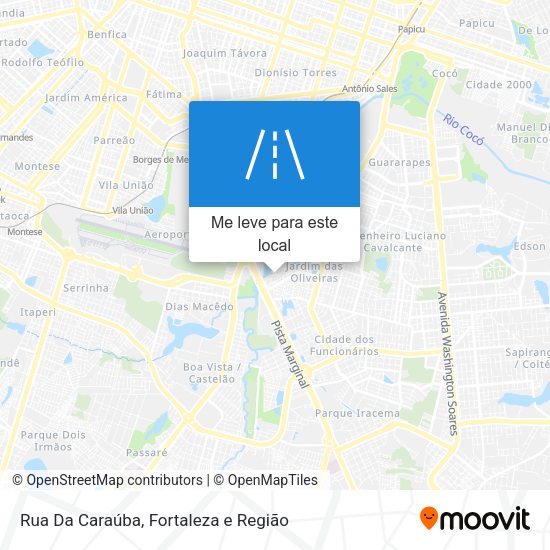 Rua Da Caraúba mapa