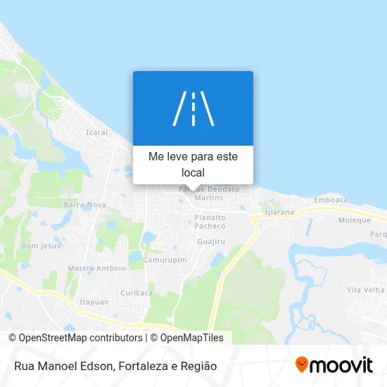 Rua Manoel Edson mapa