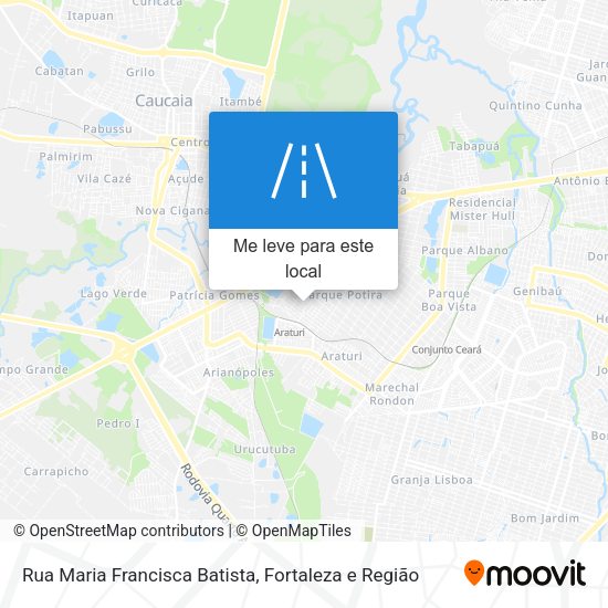 Rua Maria Francisca Batista mapa