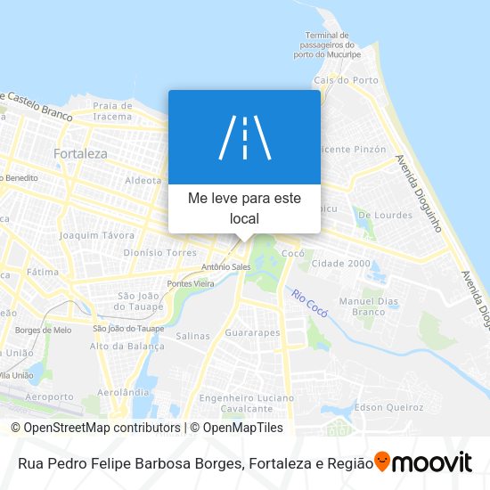 Rua Pedro Felipe Barbosa Borges mapa