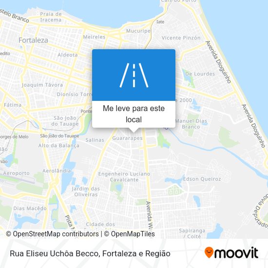 Rua Eliseu Uchôa Becco mapa